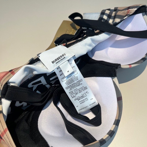 Burberry Beige and Black Plaid Bikini Set - Picture 8 of 8